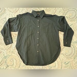 Olivaceous Hunter Green And Black Buffalo Check Top Women’s Large
